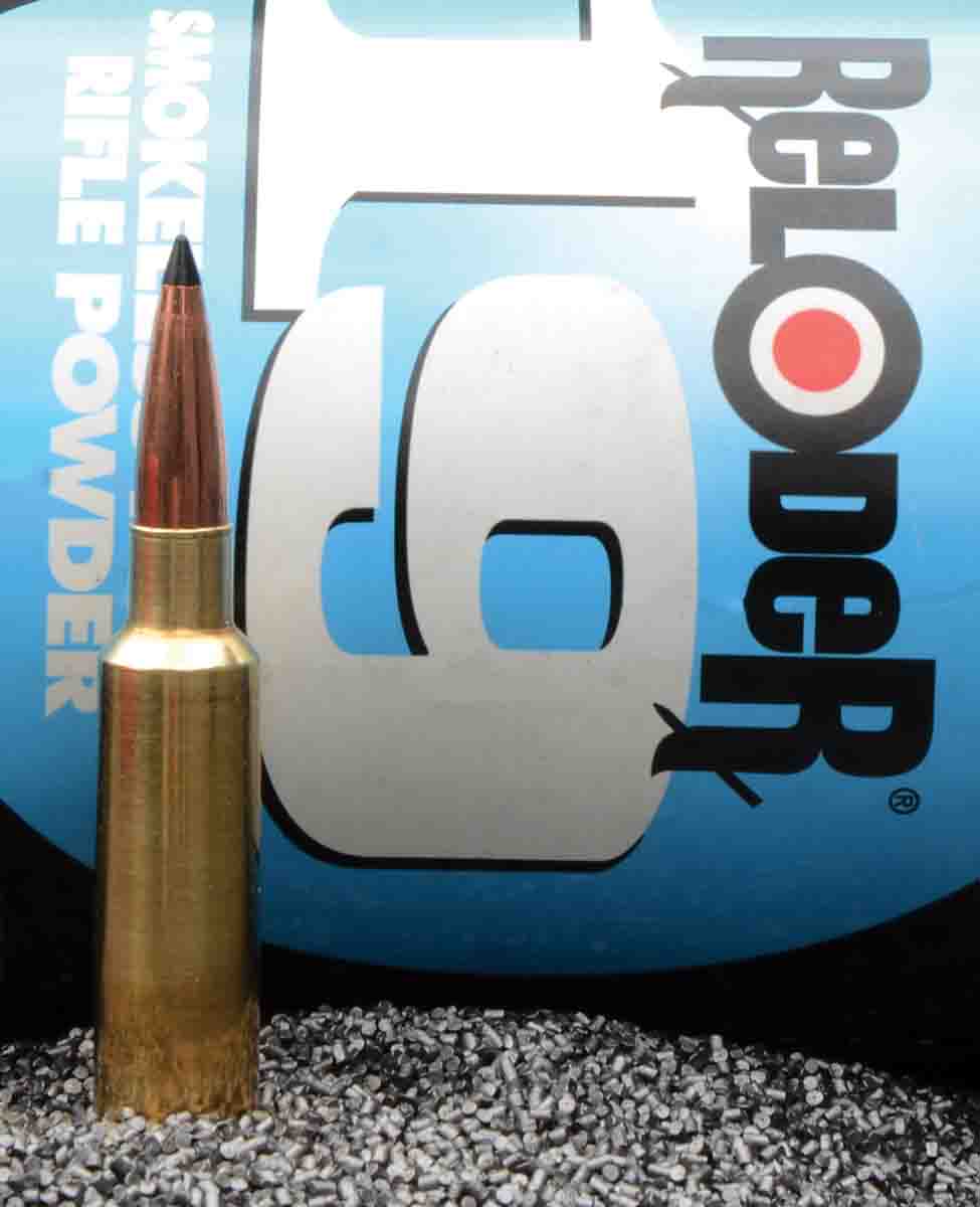 Regardless of bullet weight used in the 6.5x52mm American, Reloder 19 is hard to beat.